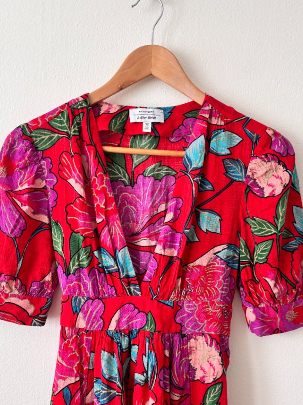& Other Stories Floral Printed Maxi Dress in Red Multi - Picture 7 of 11